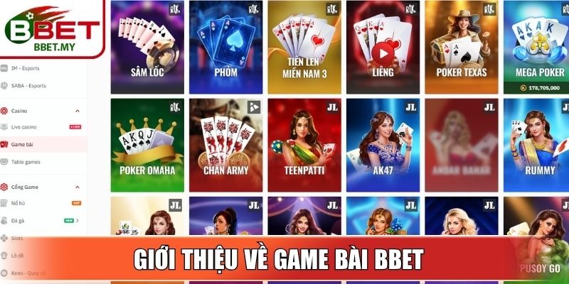 Giới thiệu về game bài BBet