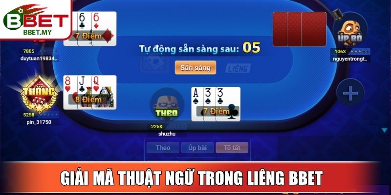 Giải mã các thuật ngữ quan trọng trong liêng BBet