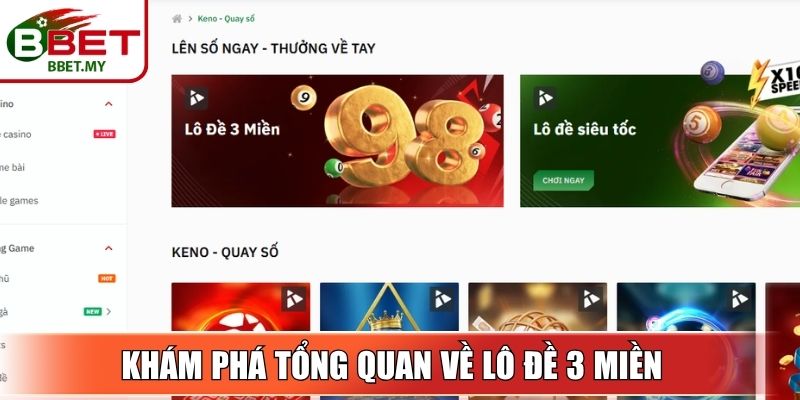 Khám phá tổng quan về lô đề 3 miền 