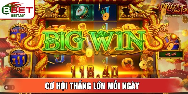 Cơ hội thắng lớn mỗi ngày 